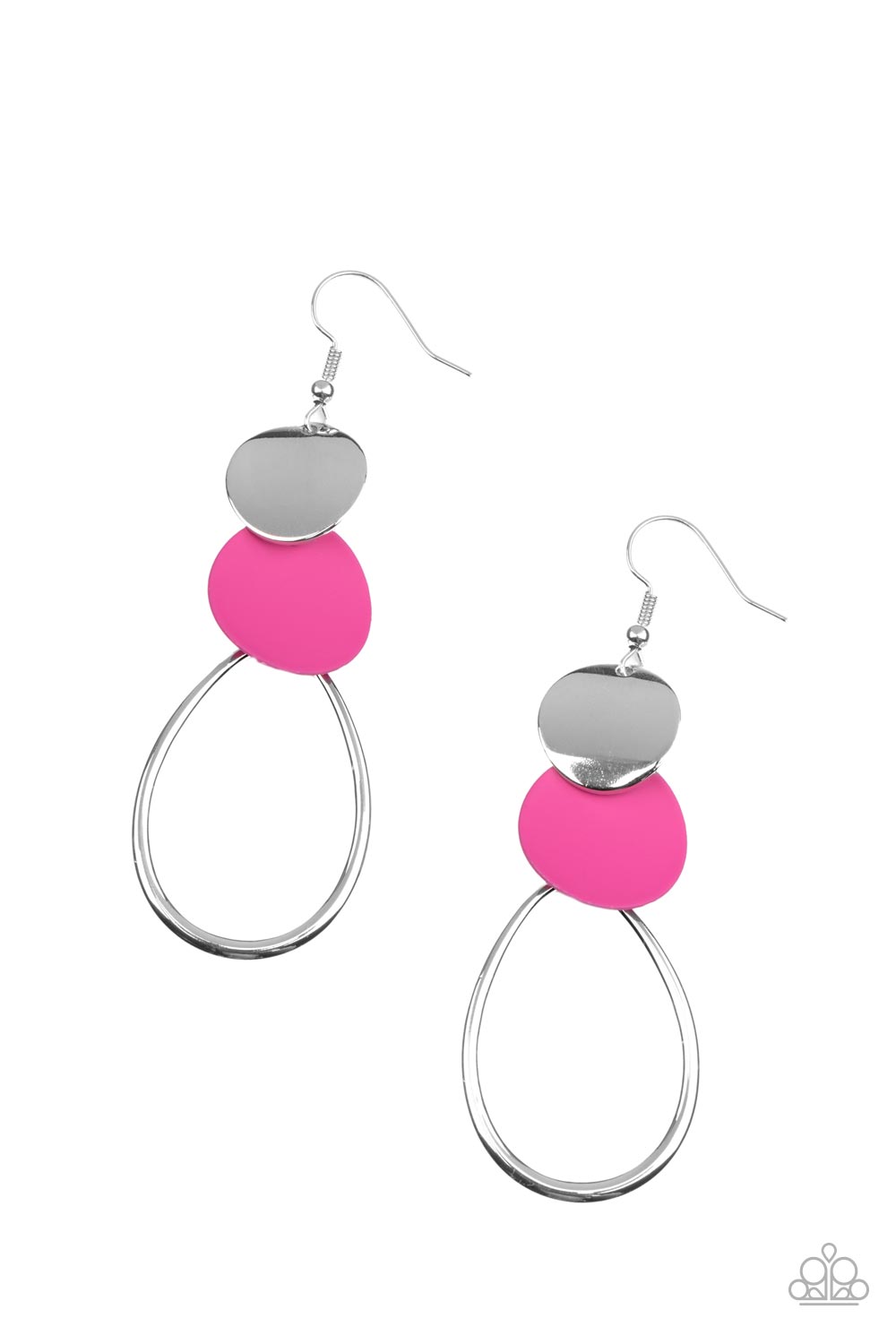 Retro Reception - Pink Paparazzi Earring