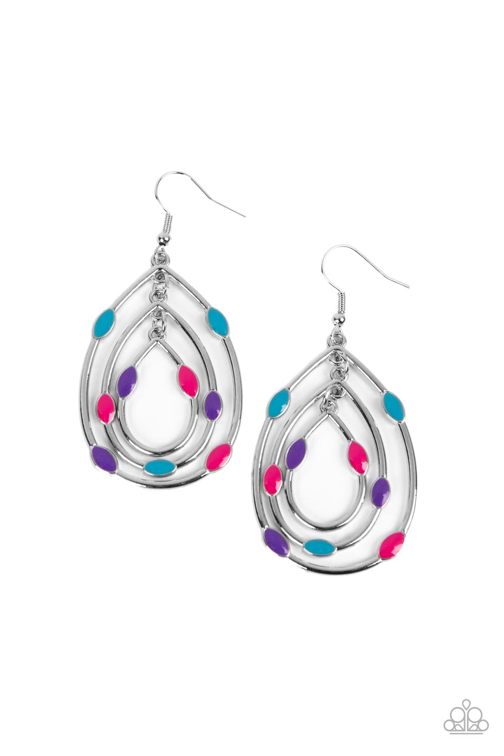 Rippling Rapport - Multi Paparazzi Earrings