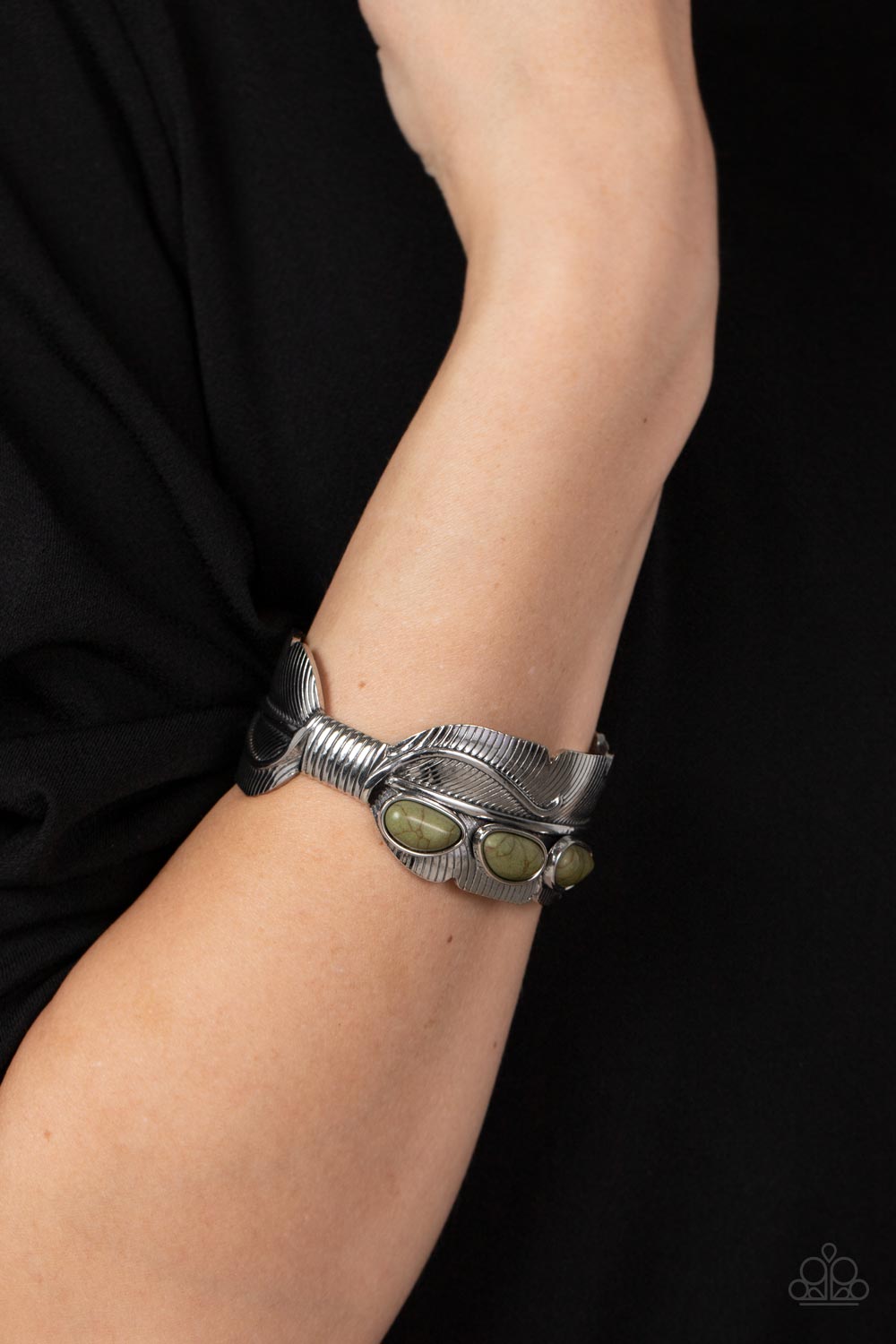 River Bend Relic - Green Paparazzi Bracelet