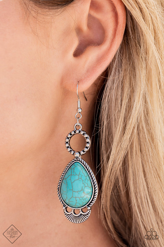 Paparazzi River Cruzin’ - Blue Earrings