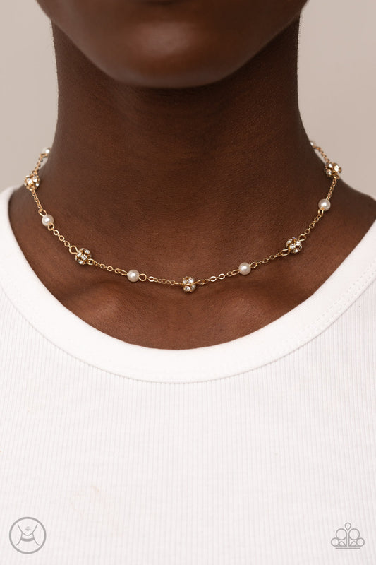 Rumored Romance - Gold Paparazzi Necklace