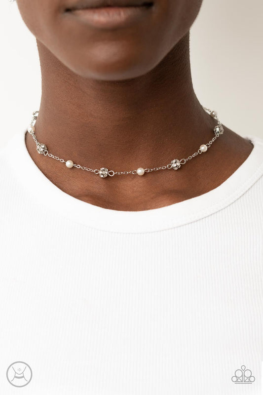 Rumored Romance - White Paparazzi Necklace