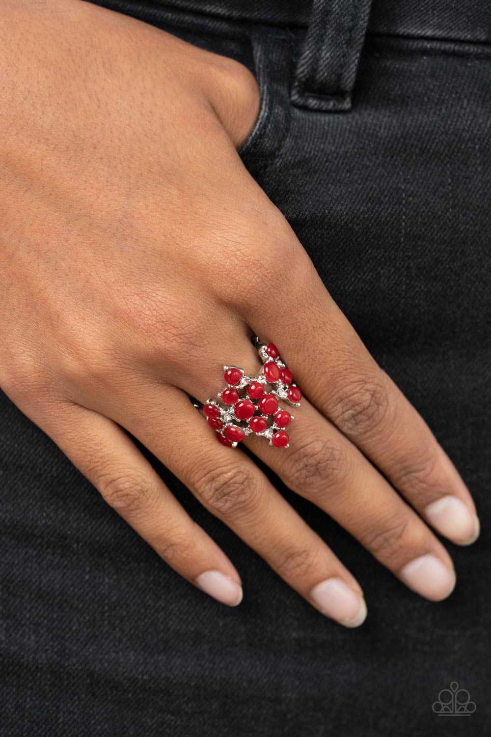 Seeing Eye to Cats Eye - Red Paparazzi Ring