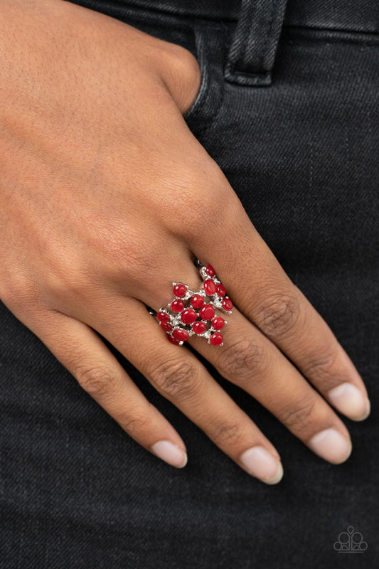 Seeing Eye to Cats Eye - Red Paparazzi Ring