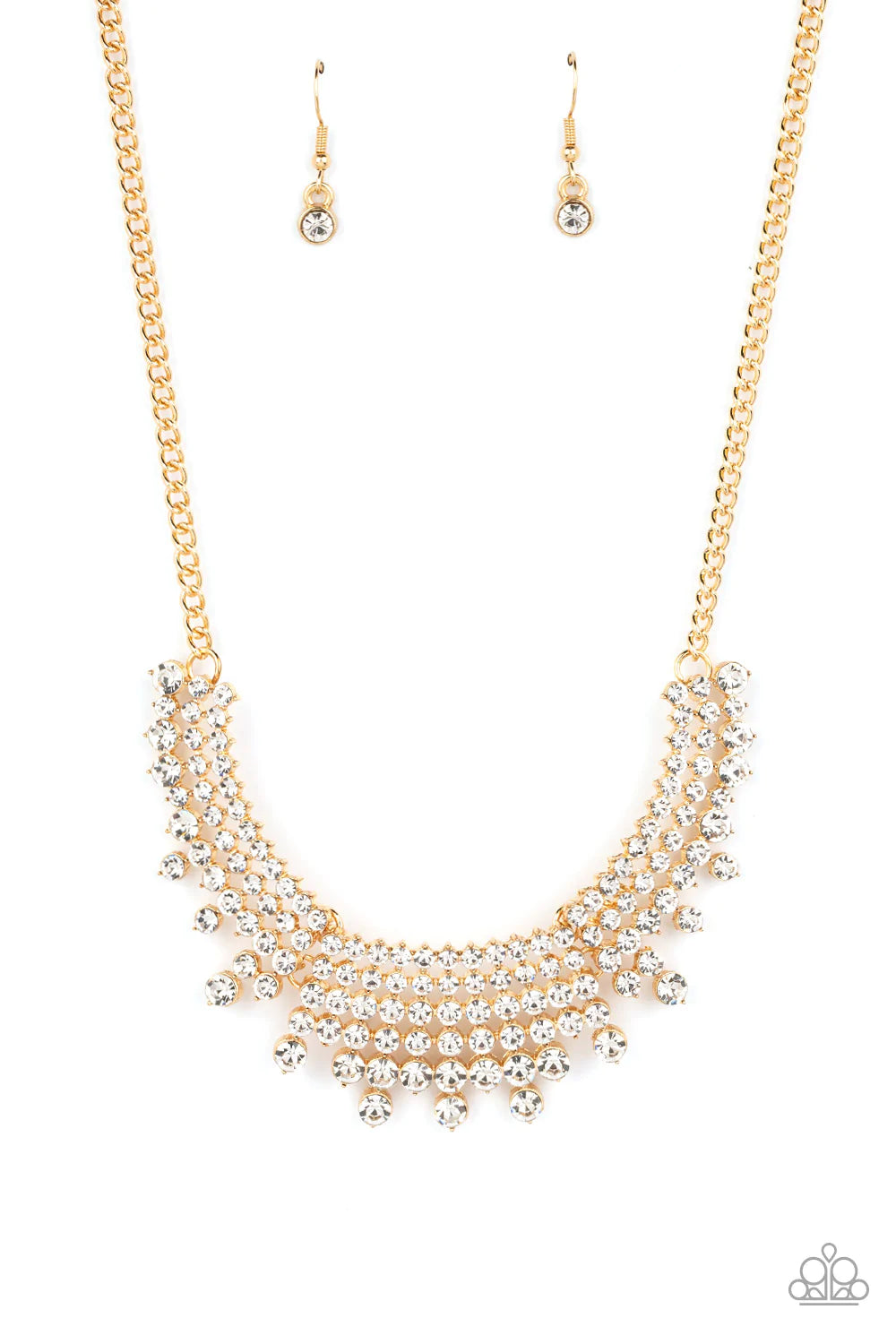 Paparazzi Shimmering Song - Gold Necklace ~ BlingAmore