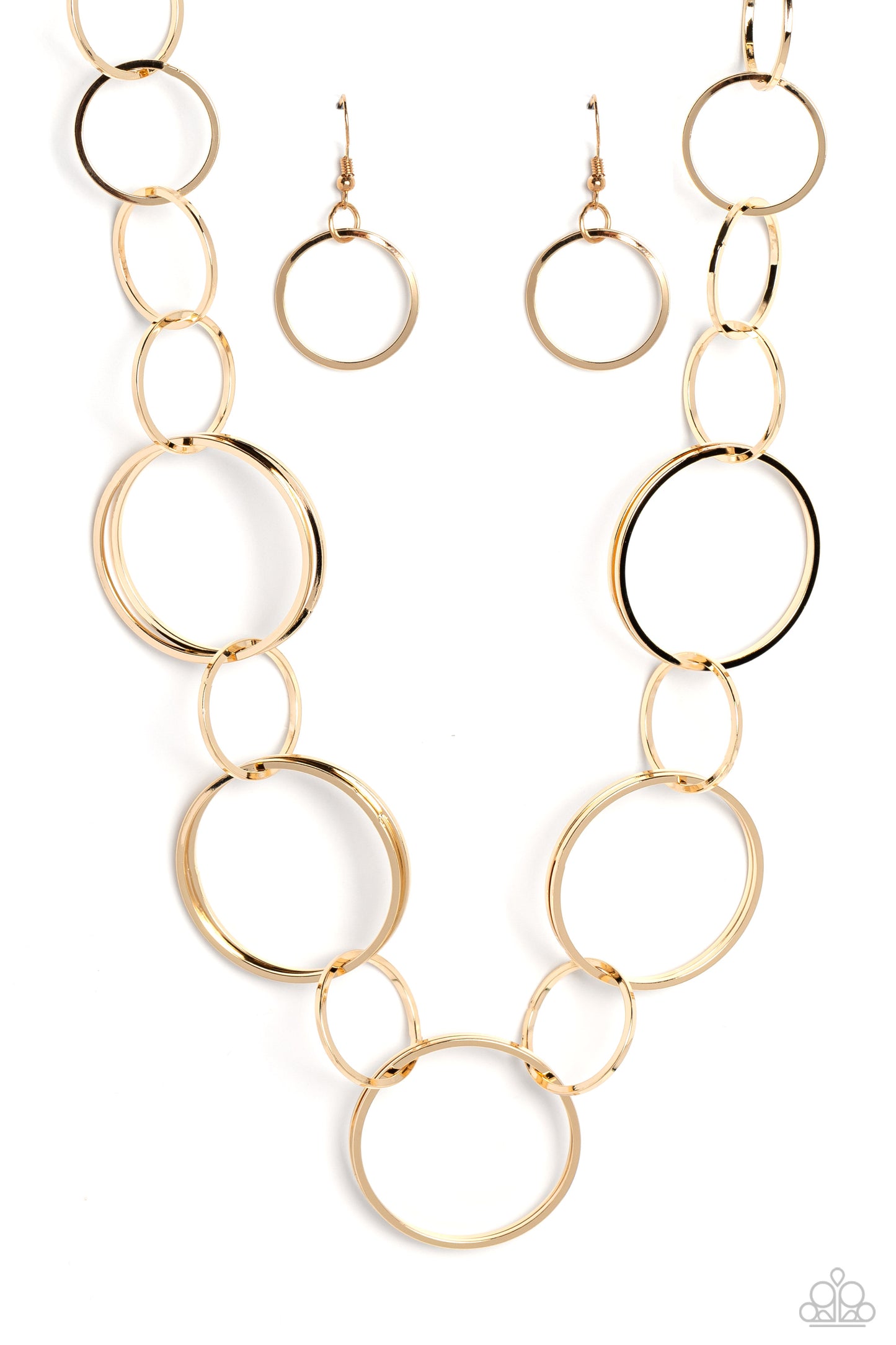 Shimmering Symphony - Gold Paparazzi Necklace