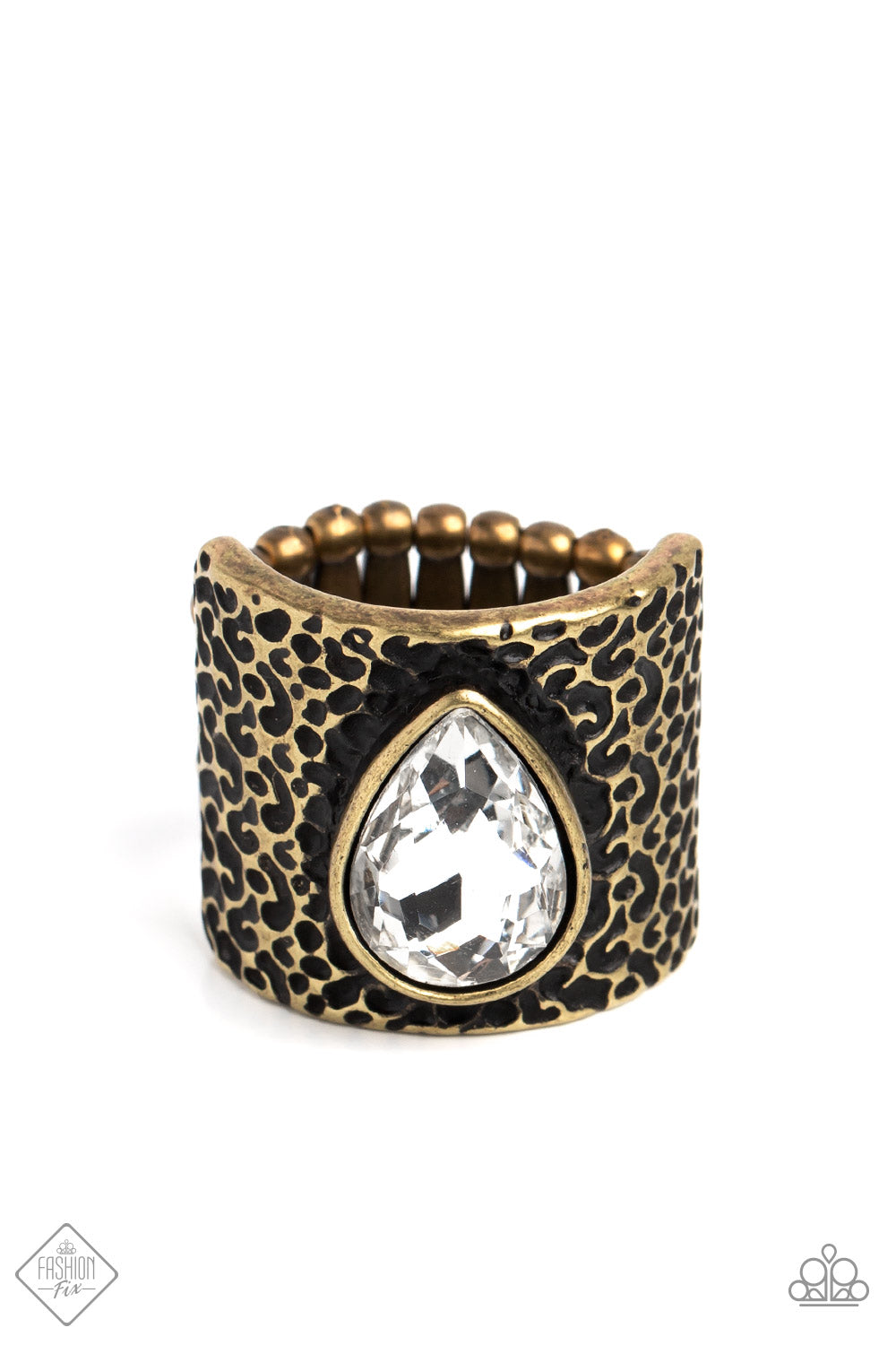 Paparazzi Singed Shape - Brass Ring