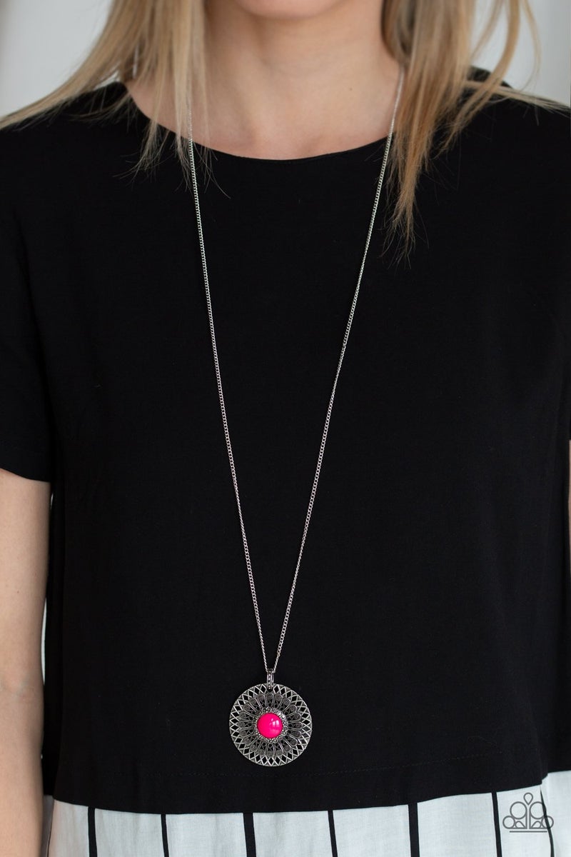 So Solar - pink - Paparazzi Necklace