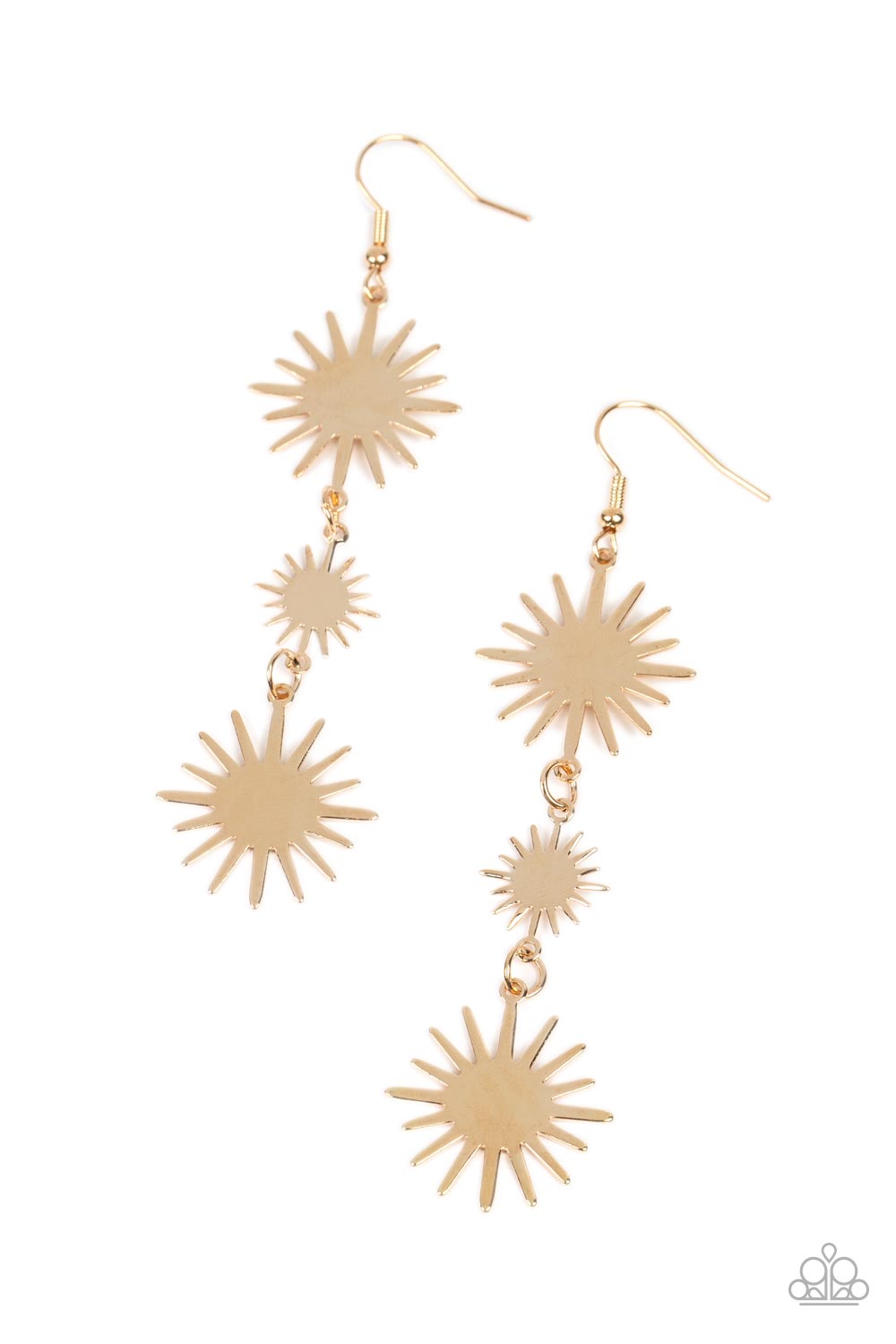 Paparazzi Solar Soul - Gold Earrings