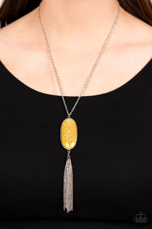 Paparazzi Southern Stroll - Yellow Necklace