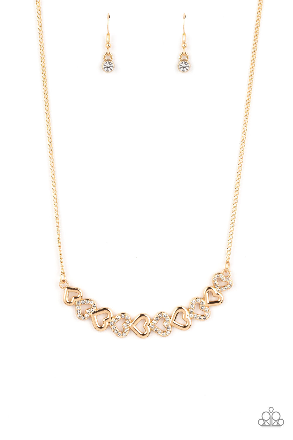 Paparazzi Sparkly Suitor - Gold Necklace