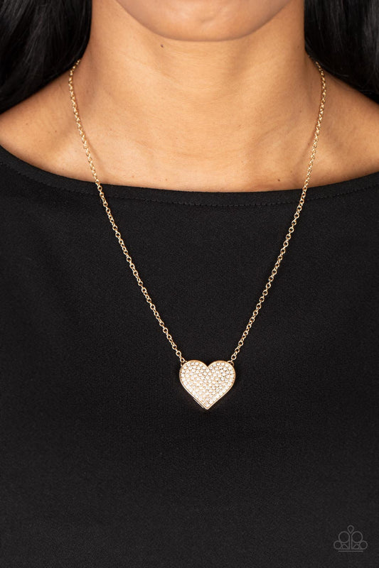 Paparazzi Spellbinding Sweetheart - Gold Necklace