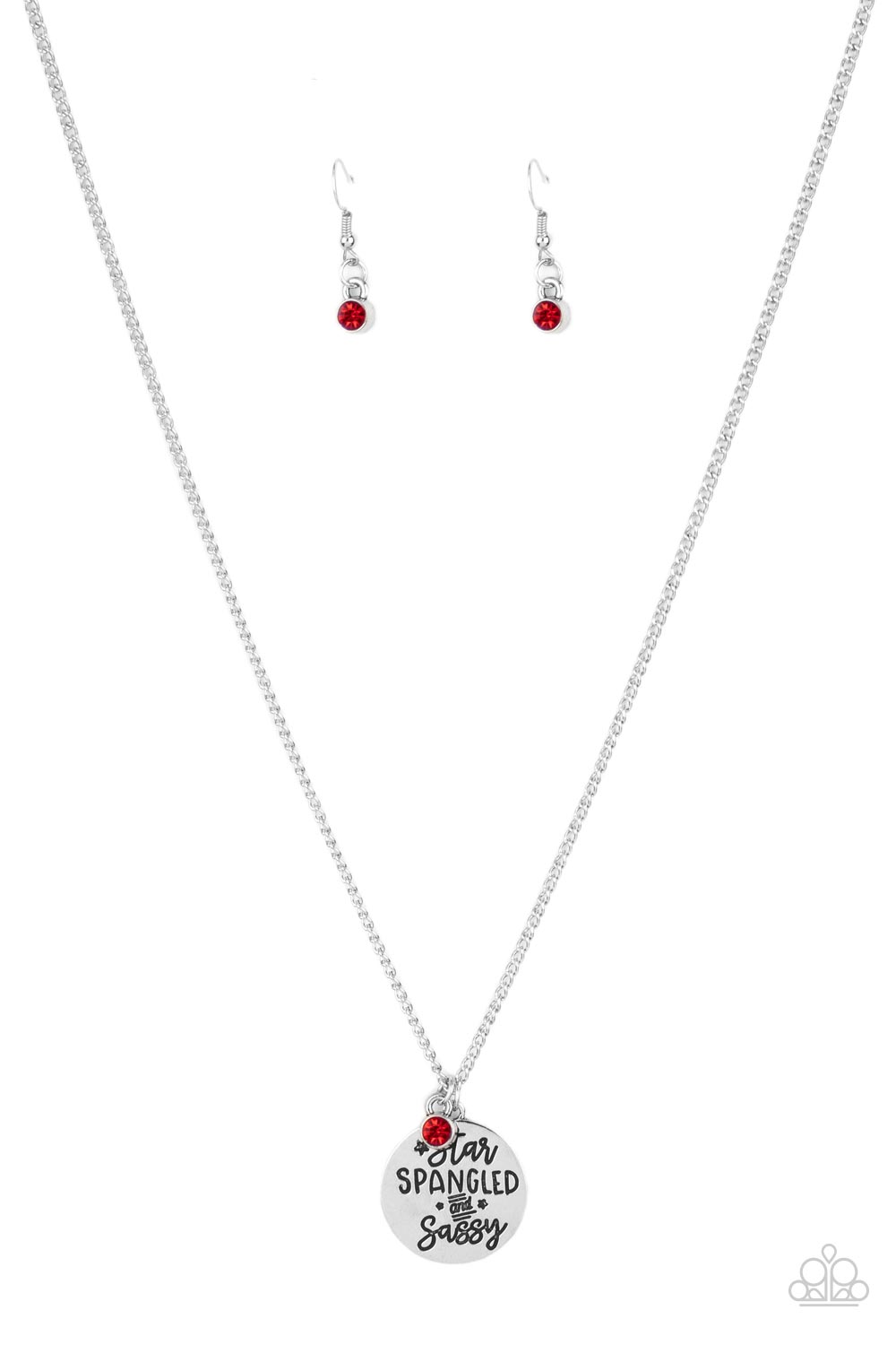 Paparazzi Star-Spangled Sass - Red Necklace