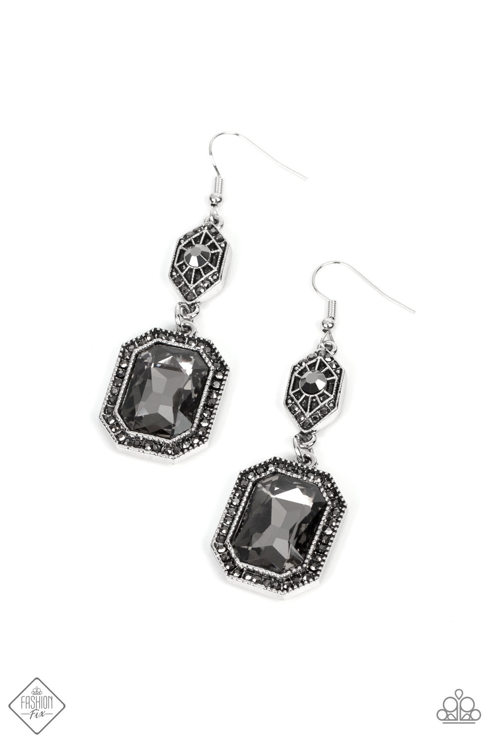 Paparazzi Starry-Eyed Sparkle - Silver Earrings