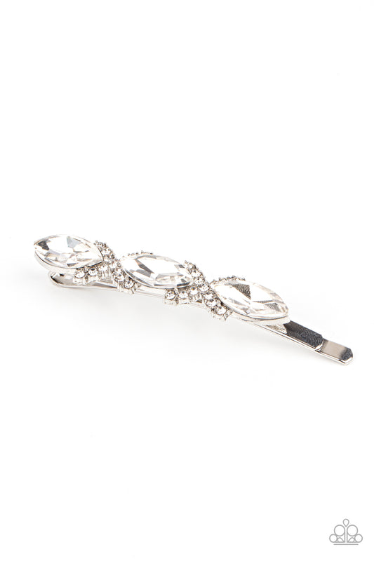 Paparazzi Stellar Socialite - White Hair Pin