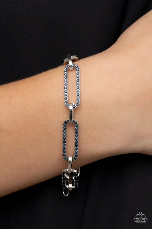 Still Not OVAL You - Blue Paparazzi Bracelet