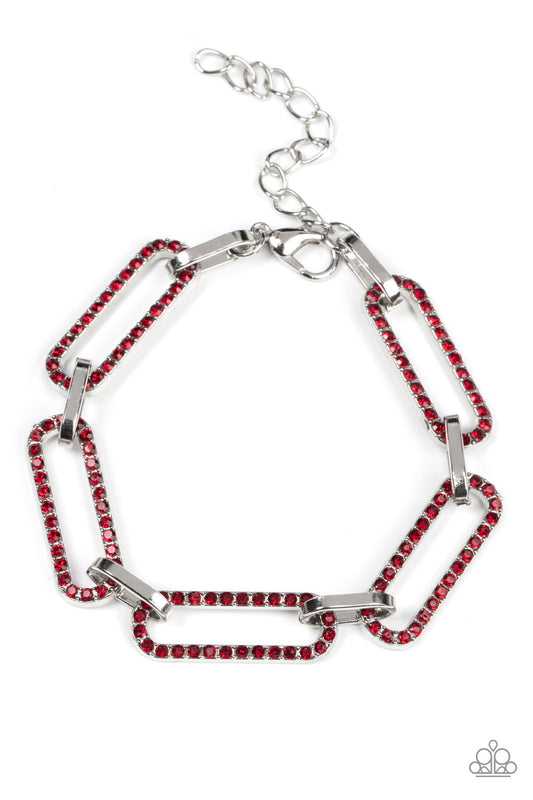 Still Not OVAL You - Red Paparazzi Bracelet