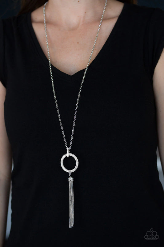Straight To The Top - White Paparazzi Necklace