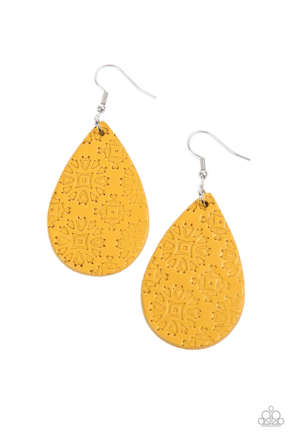 Paparazzi Stylishly Subtropical - Yellow Earrings