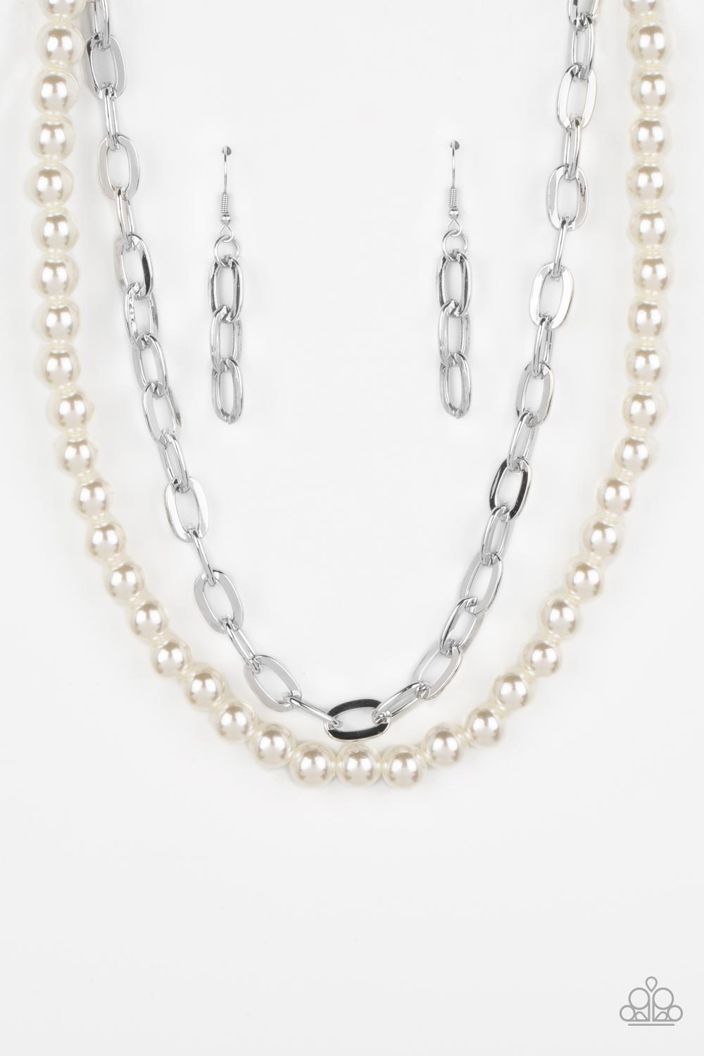 Suburban Yacht Club - White Paparazzi Necklace