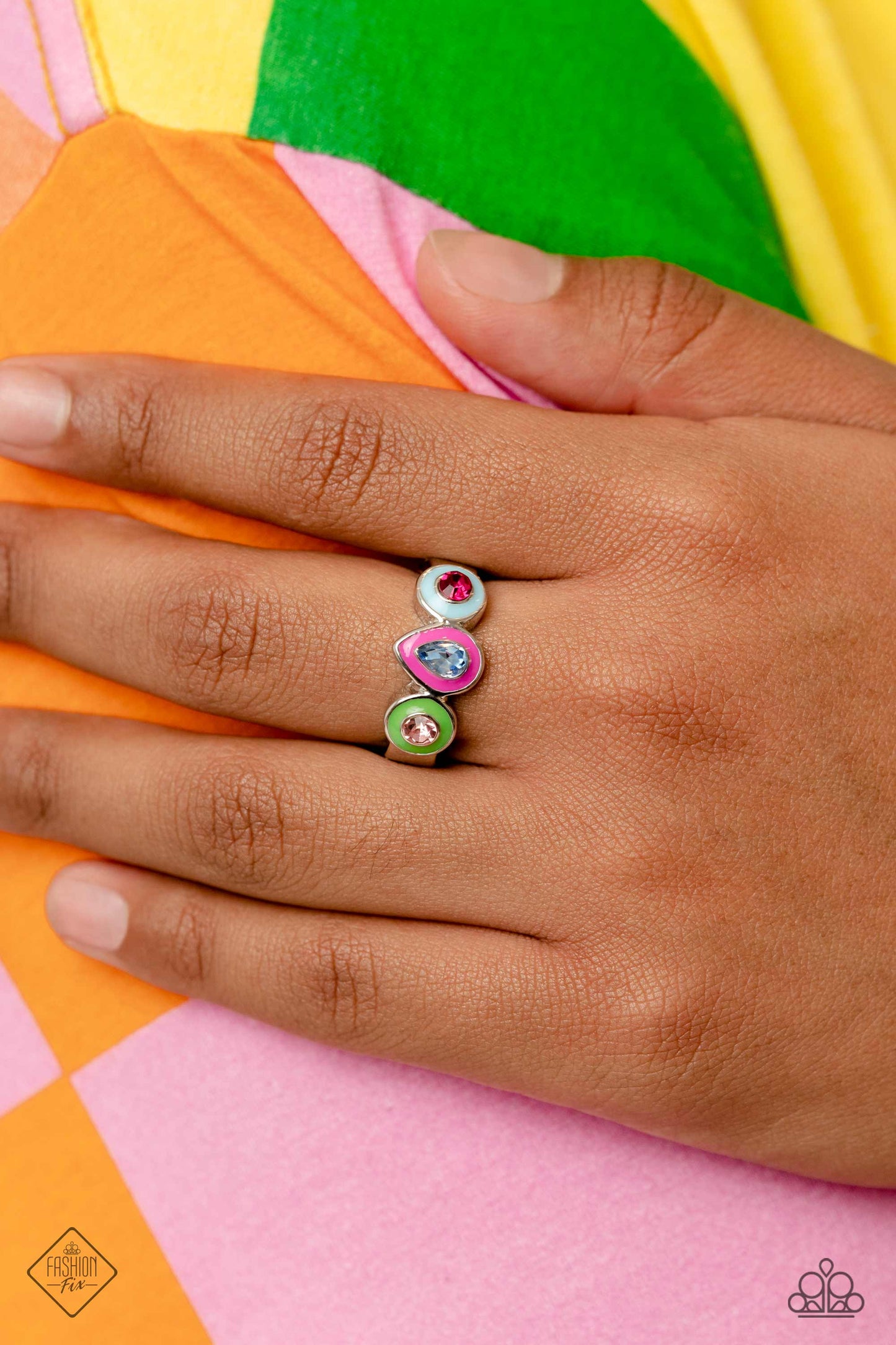 Paparazzi Colorblock Chic - Multi Ring