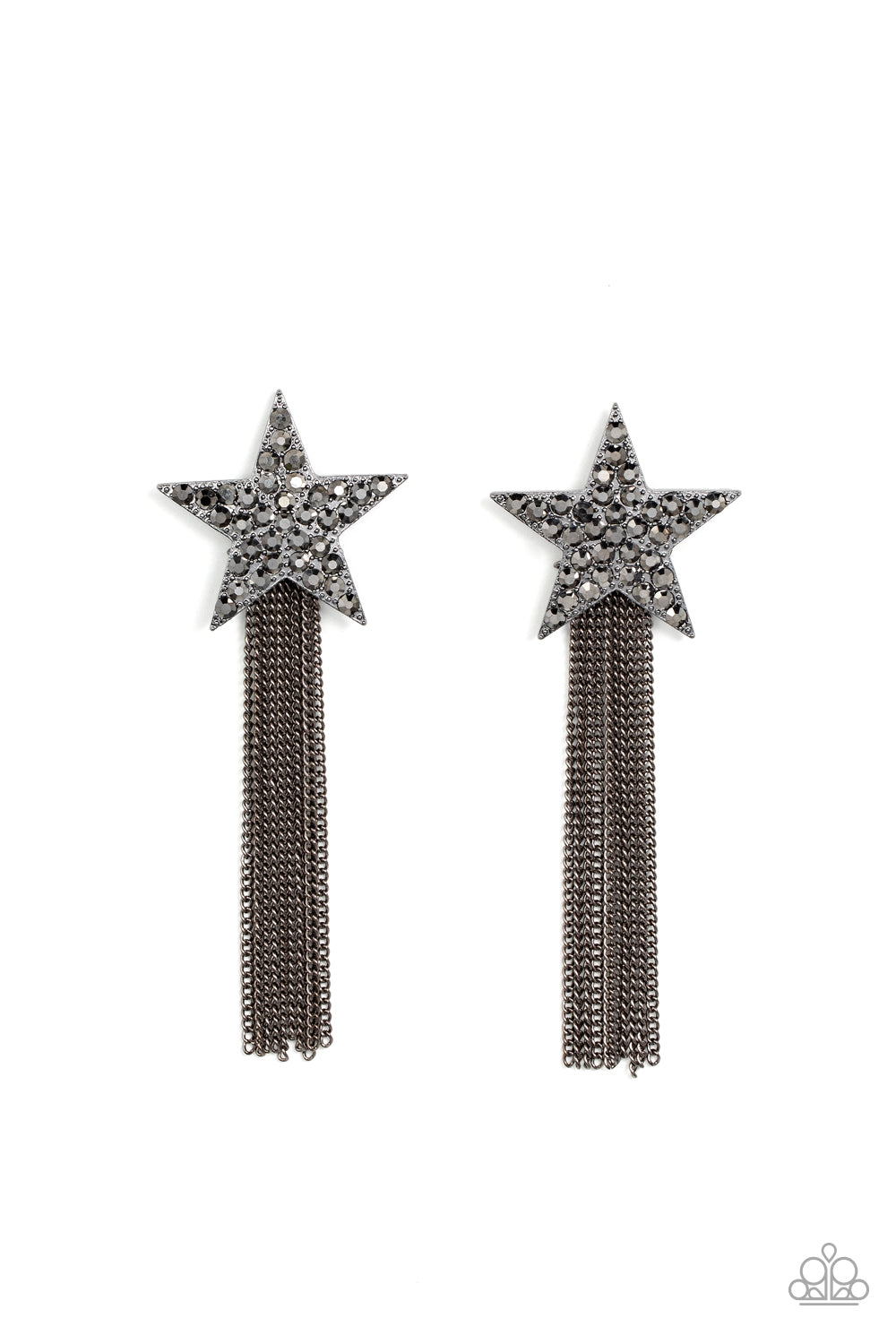 Paparazzi Superstar Solo - Black Earrings