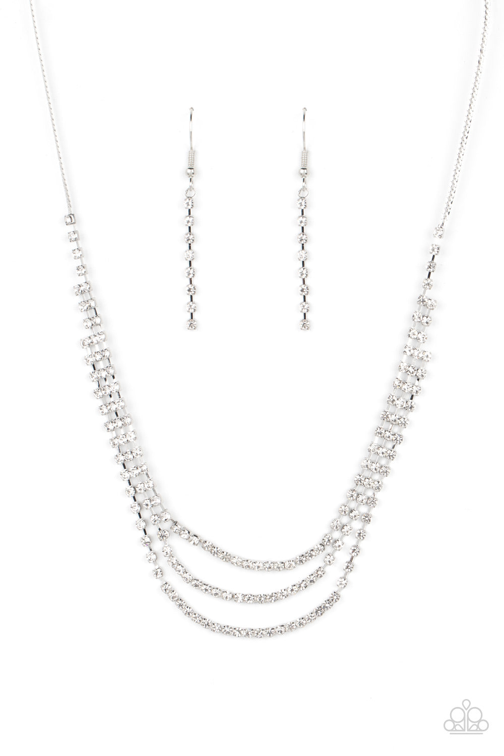 Paparazzi Surreal Sparkle - White Necklace