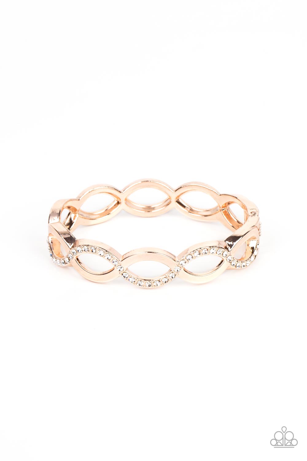 Tailored Twinkle - Rose Gold Paparazzi Bracelet