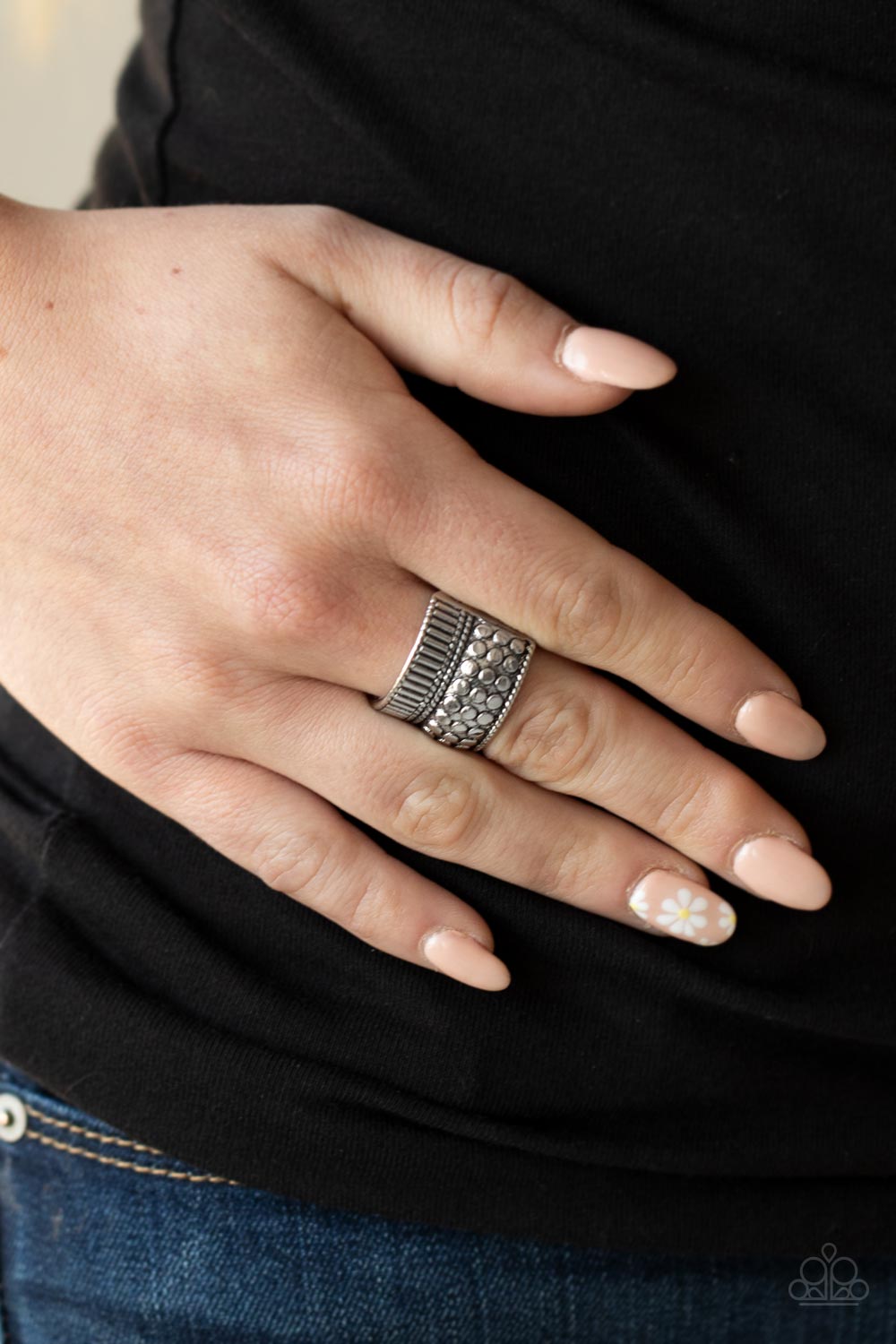 Paparazzi Tenacious Texture - Silver Ring