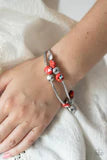 Terrazzo Territory - Red - Paparazzi Bracelet