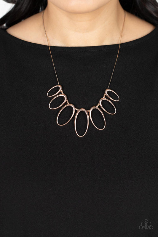 The MANE Ingredient - Rose Gold Paparazzi Necklace
