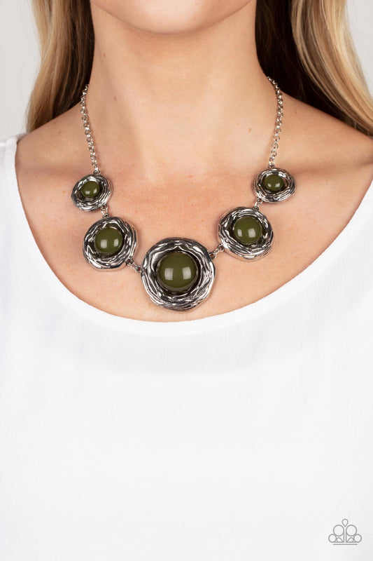 The Next NEST Thing - Green - Paparazzi Necklace