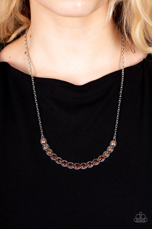 Throwing SHADES - Brown Paparazzi necklace