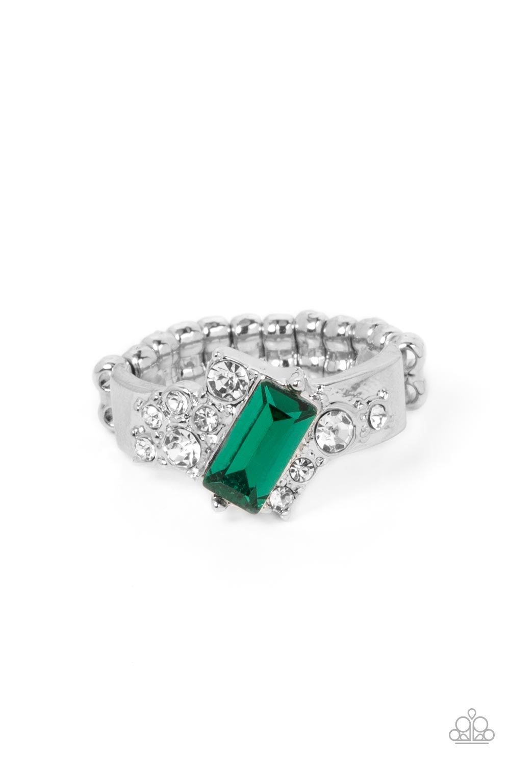 Tip the Balance - Green Paparazzi Ring