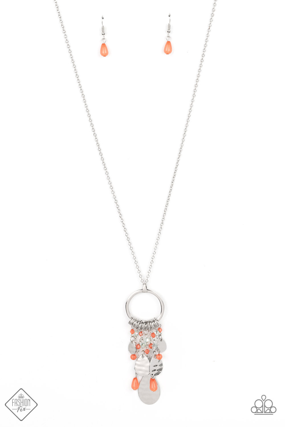 Totally Trolling - Orange Paparazzi Necklace