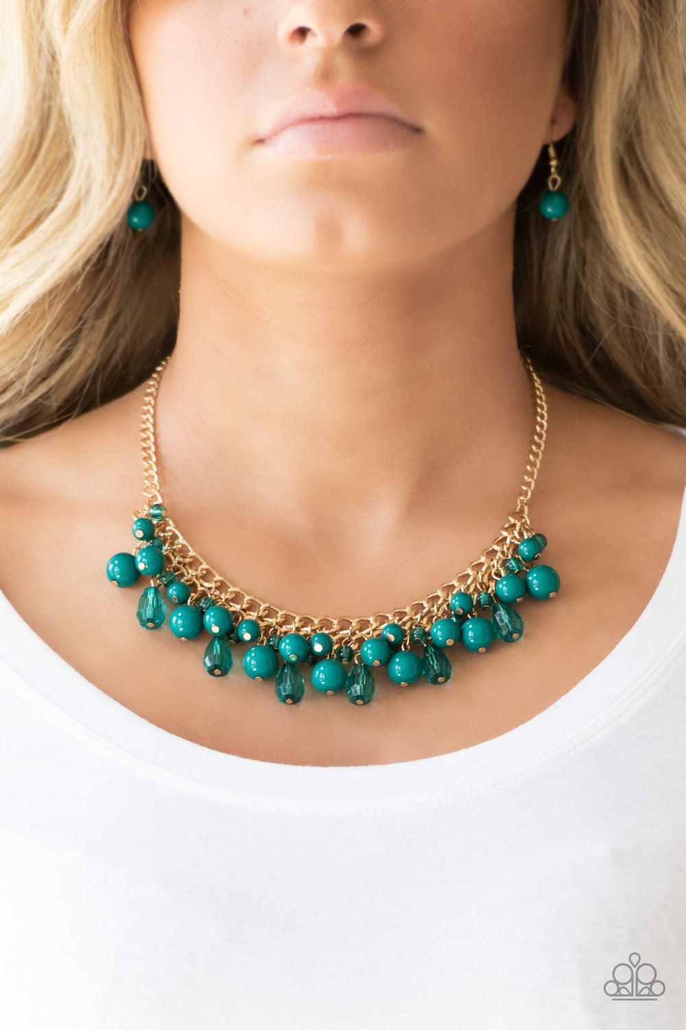 Tour de Trendsetter - Green Paparazzi Necklace