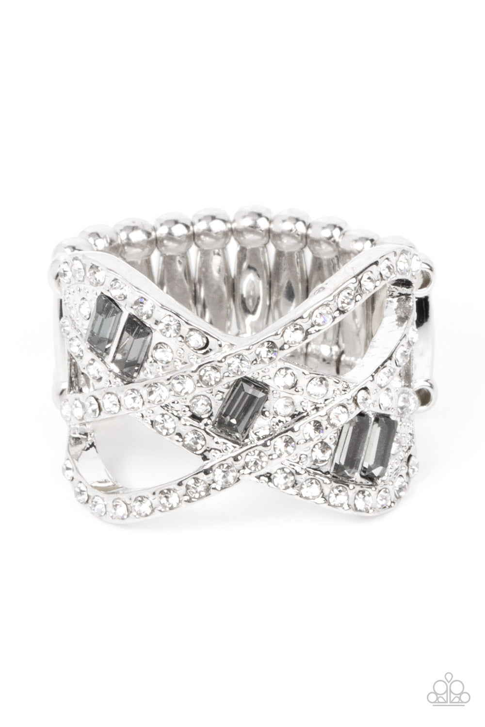 Paparazzi Triple Threat Twinkle - Silver Ring