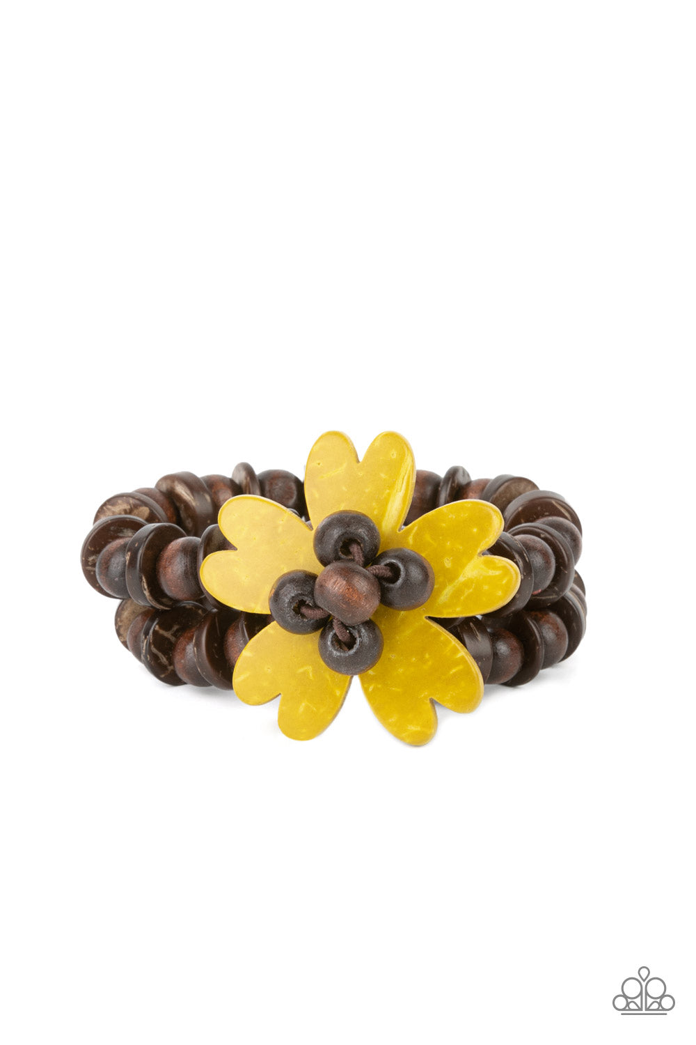 Paparazzi Tropical Flavor - Yellow Bracelet