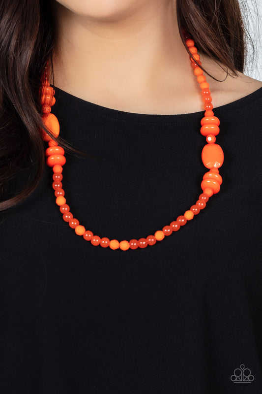 Tropical Tourist - Orange - Paparazzi Necklace