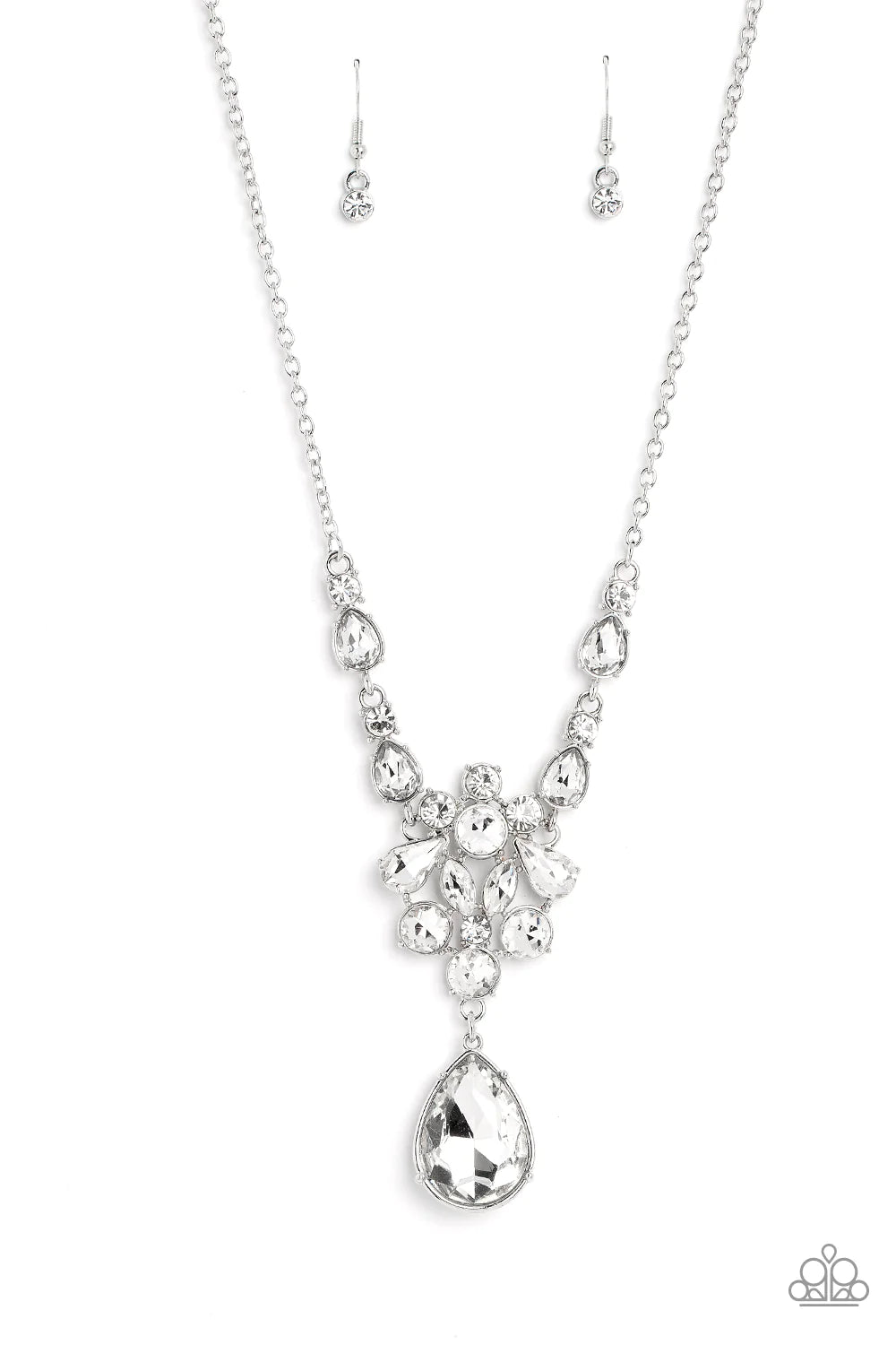 Twinkle of an Eye - White Paparazzi Necklace