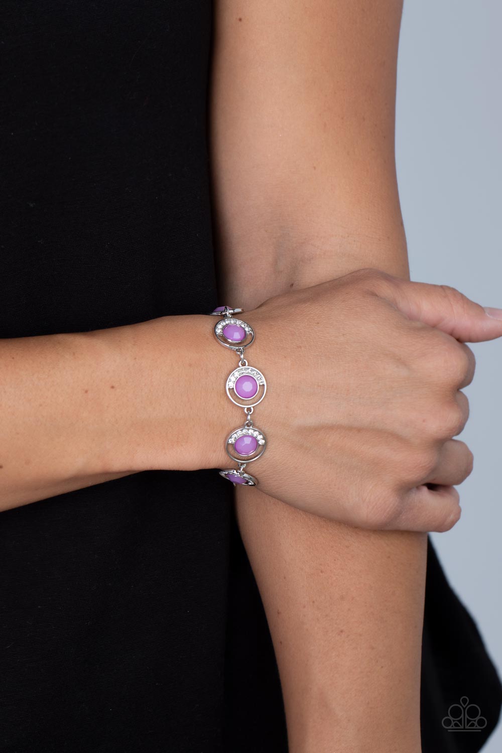 Twinkling Trajectory - Purple Paparazzi Bracelet