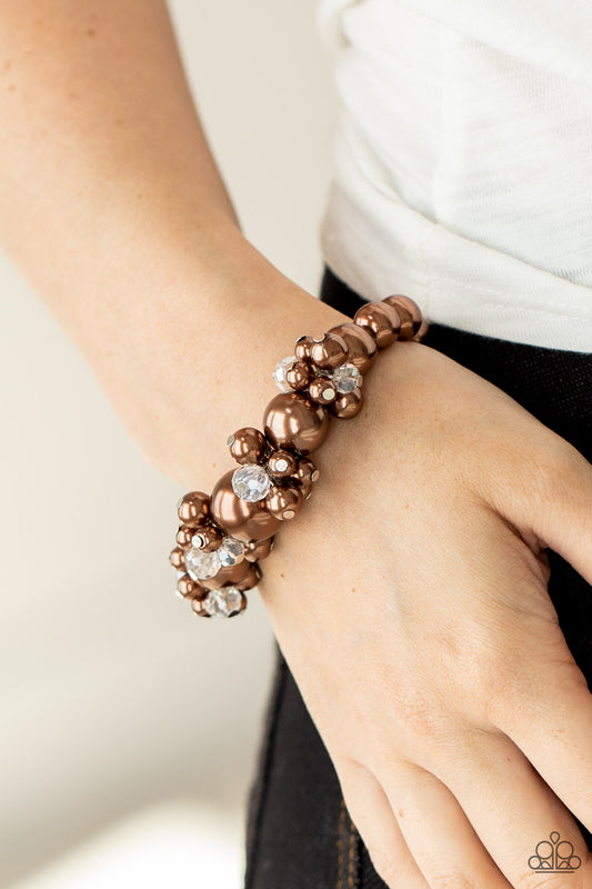 Paparazzi Upcycled Upscale - Brown Bracelet