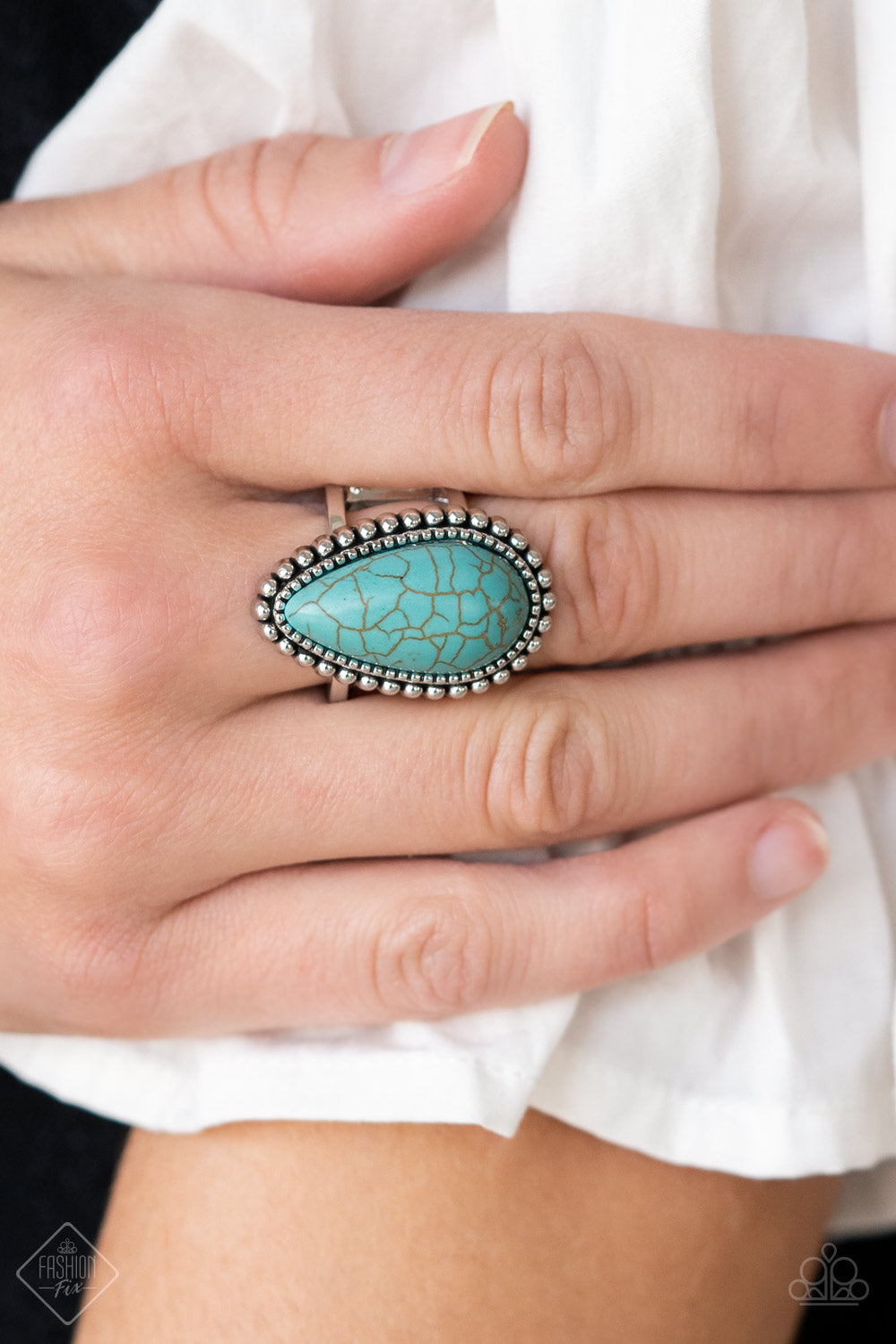 Urban Elements - Blue Paparazzi Ring