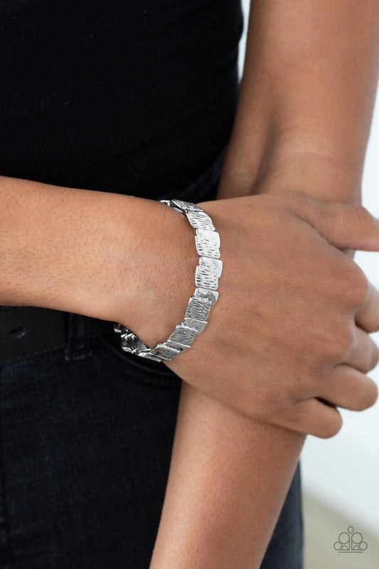 Paparazzi Urban Stackyard - Silver Bracelet