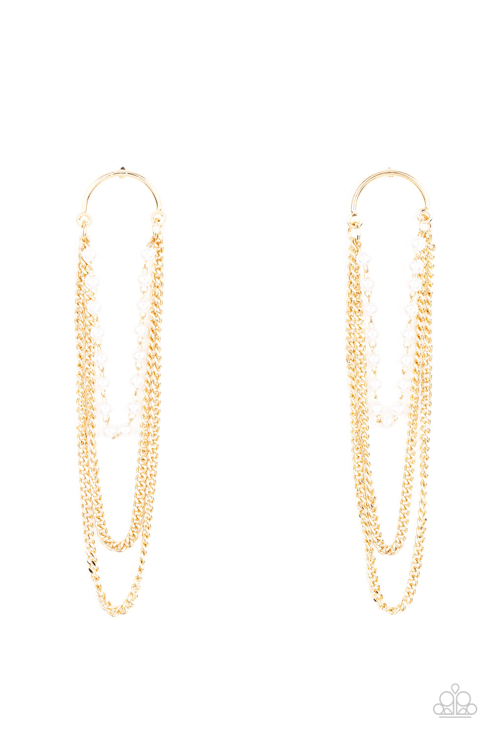 Paparazzi Vintage VIP - Gold Earrings