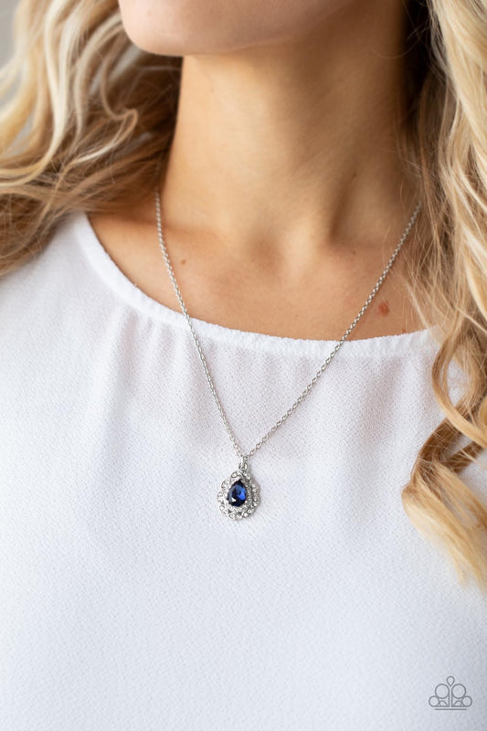 Vintage Validation - Blue - Paparazzi Necklace