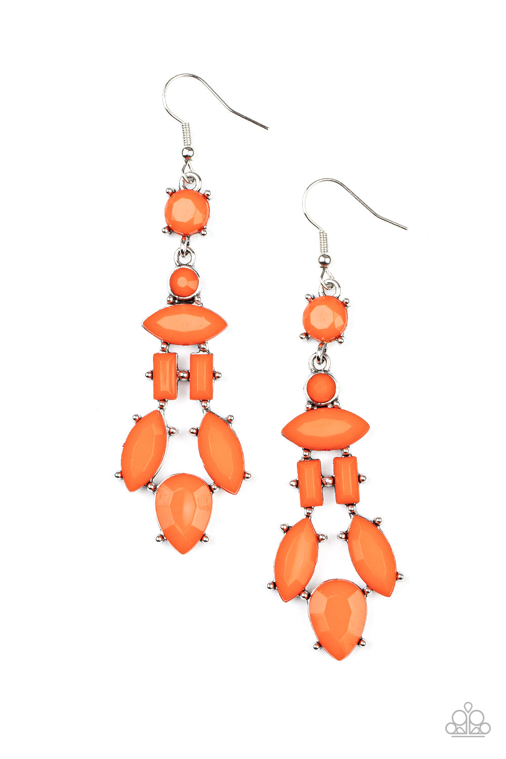 Visually Vivacious - Orange Paparazzi Earrings