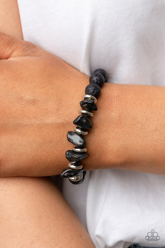 Volcanic Vacay - Silver Paparazzi Bracelet