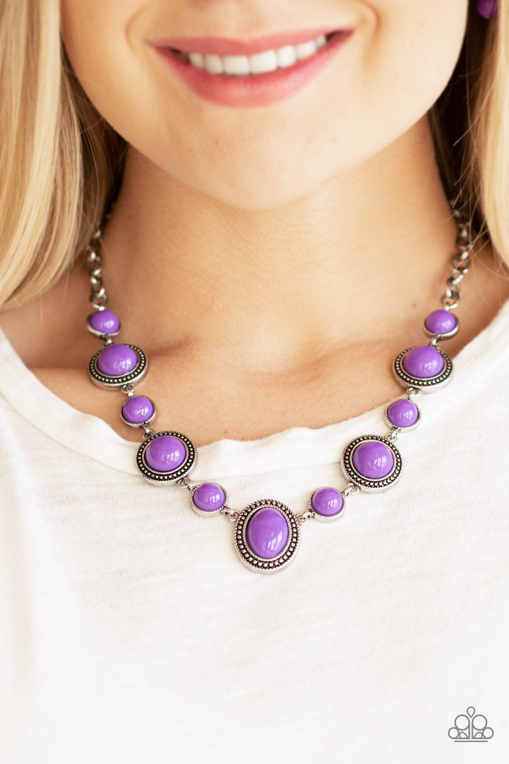 Voyager Vibes - Purple - Paparazzi Necklace