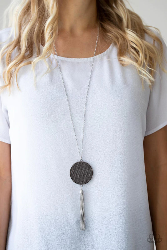 Wondrously Woven - Silver Paparazzi Necklace